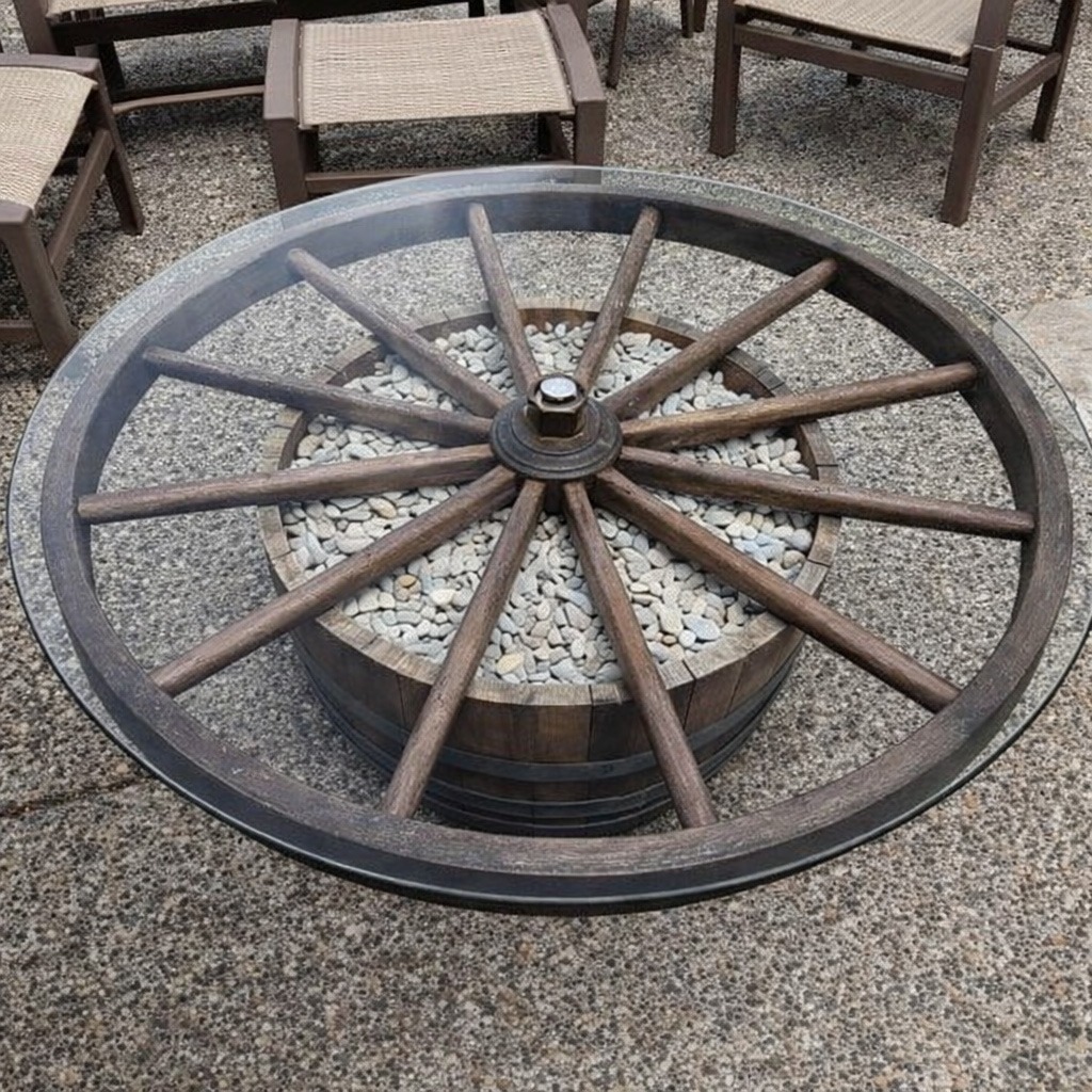 wagon wheel table
