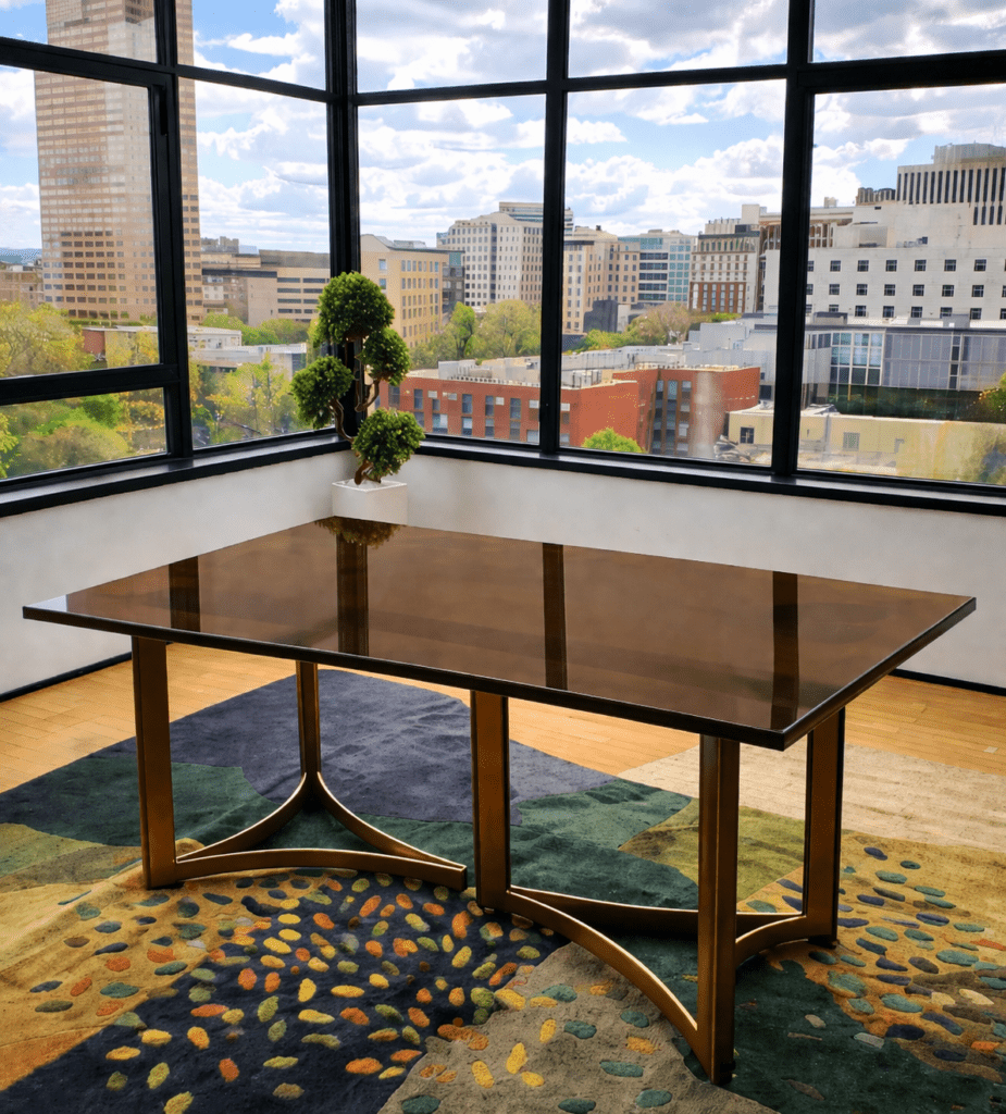 bronze table top